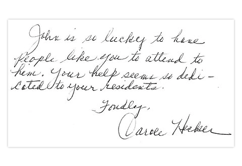 A review from a Helping Hands Senior Care family