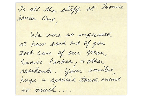 A review from a Helping Hands Senior Care family