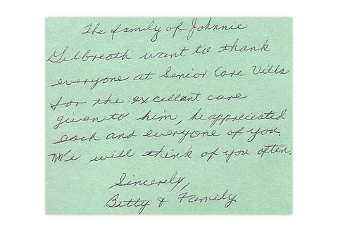 A review from a Helping Hands Senior Care family